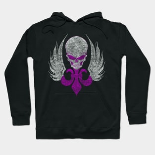 Skull De Lis Distressed Option Hoodie